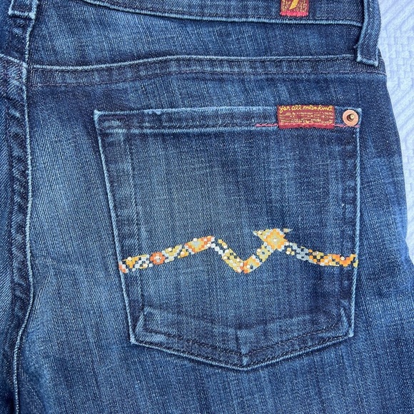Seven for all mankind beautiful jeans low rise bootcut size 27 - Picture 6 of 12